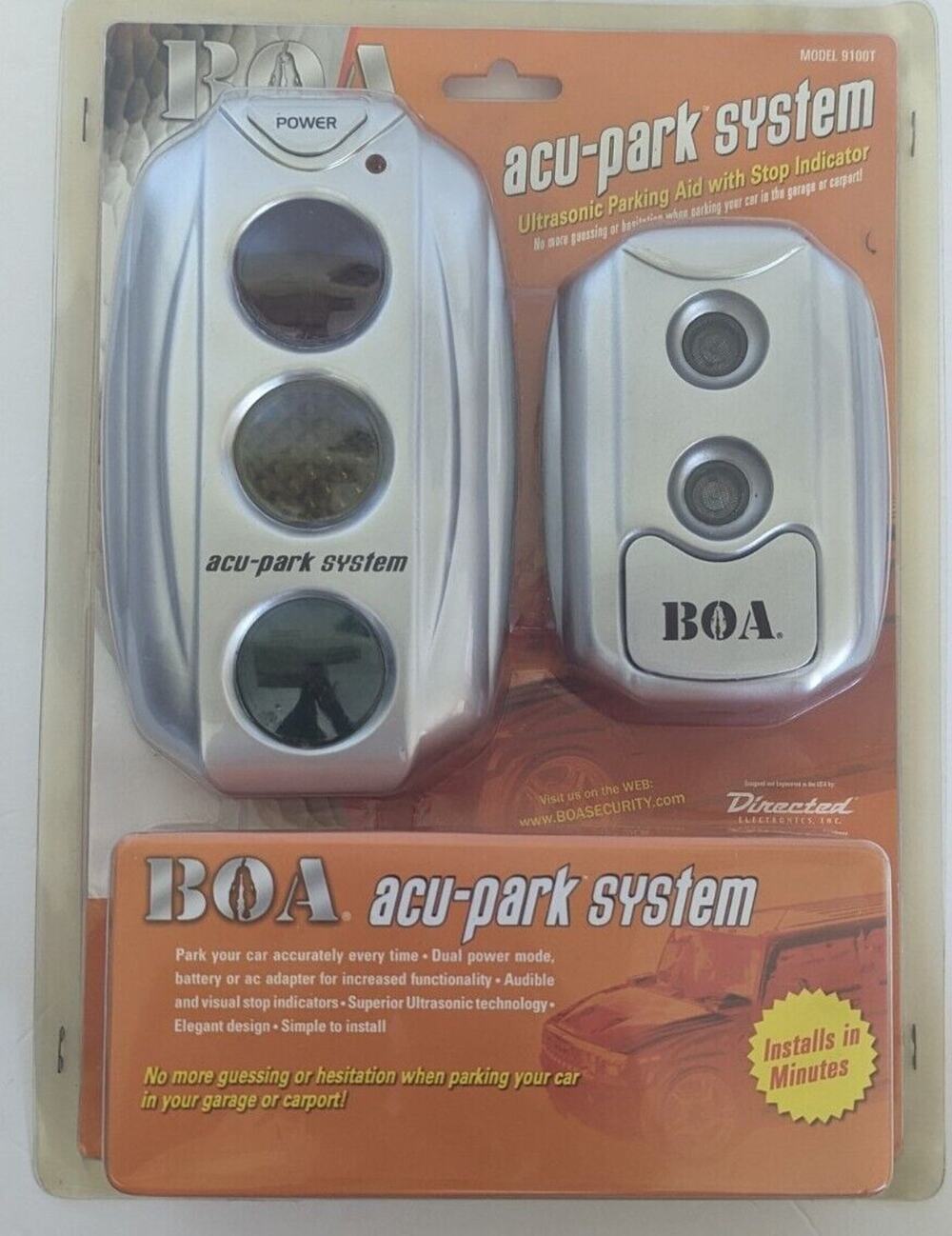 Directed Electronics BOA acu-park system Ultrasonic Parking Aid w Stop Indicator